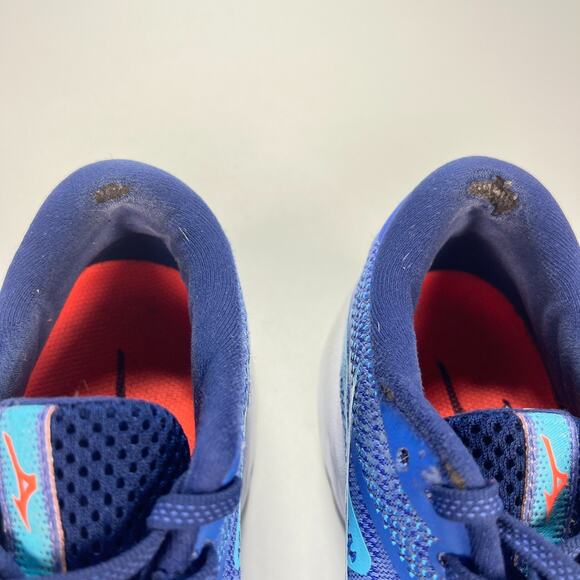 Mizuno Wave Rider 27 Blue White Running Shoes J1GD230325 Women's Size 7.5 - Picture 9 of 11